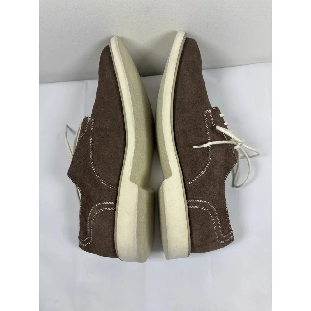 Florsheim Mens 11 M Highland Plan Toe‎ Brown Suede Casual Comfort Shoes Oxfords - Picture 6 of 12